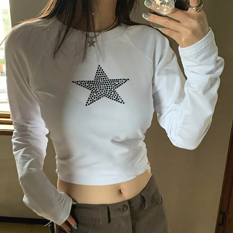 GothFlex Crop: Y2K Vibes, Harajuku Heat
