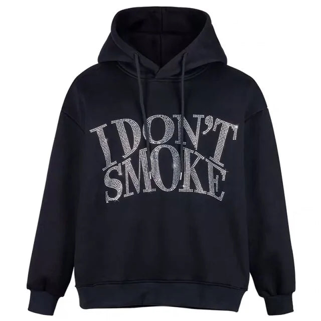 Rhinestone Oversize Hoodie