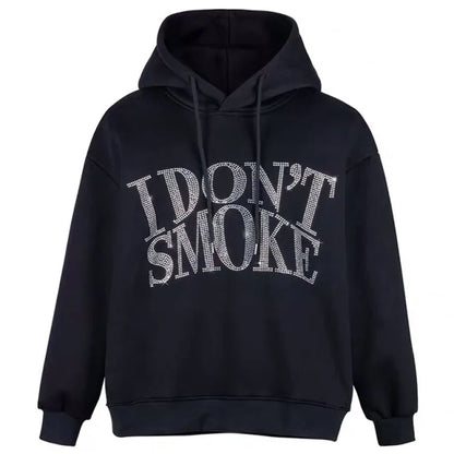 Rhinestone Oversize Hoodie