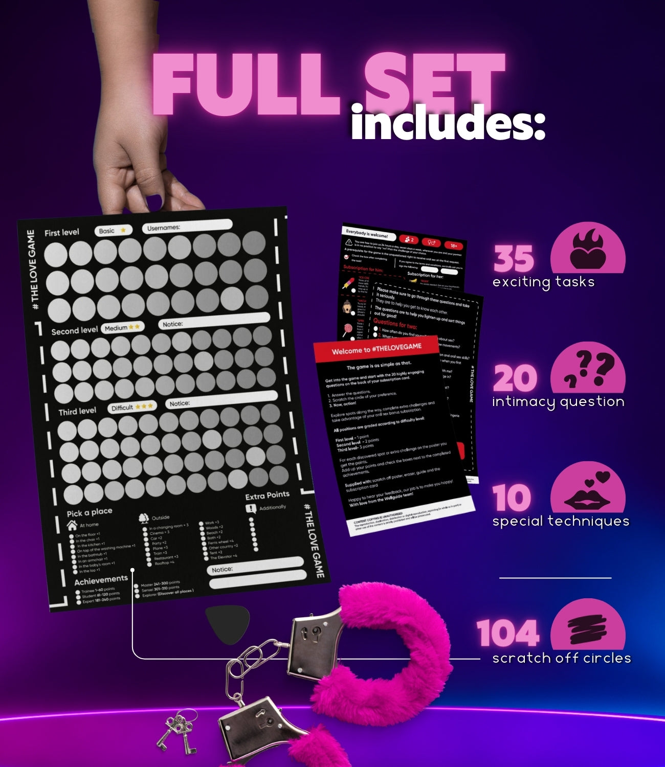 Lusty Cupid Love Scratch Poster